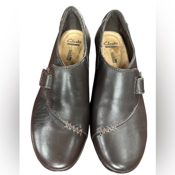 NWOT CLARKS Everlay Kara Dark Brown Leather Shoes, Women’s Size 6.5 - Picture 6 of 8